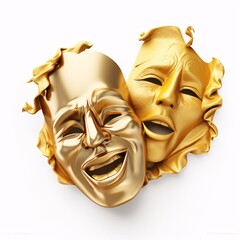 Golden Masks of Two Faces Generative AI