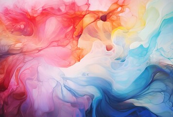 Fototapeta na wymiar Colorful Misty Swirls Generative AI