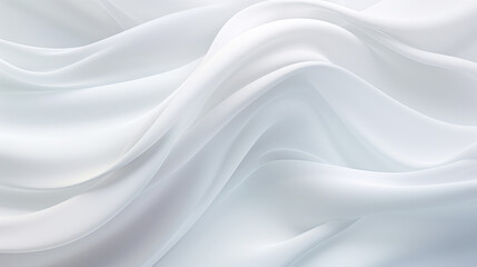 White Whimsical Smooth Curve Background Wallpaper, Generative AI