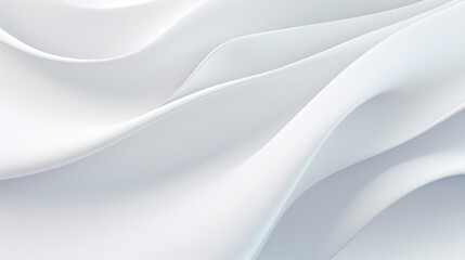 Naklejka premium White Whimsical Smooth Curve Background Wallpaper, Generative AI