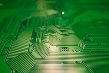Electronic circuit board background. Abstract digital technology background. Electronic computer hardware technology. Motherboard digital chip. Tech background.