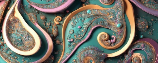 a painting with a lot of different colors