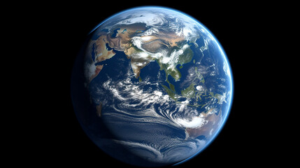 Earth From Space, Asian Continent From Space