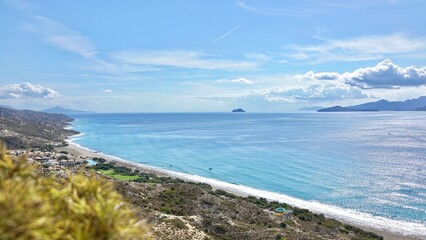 view of the sea from the beach