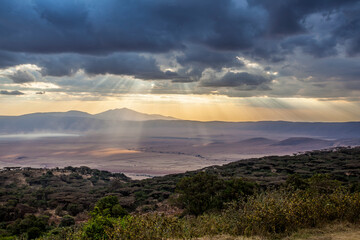 ngorongoro crater view africa Tanzania © HERREPIXX