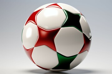 Soccer ball showcased against a light background capturing the spirit of the sport
