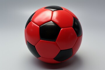 Soccer ball on a radiant light background evoking energy and excitement - obrazy, fototapety, plakaty