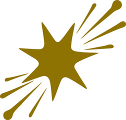 Abstract star shape vector illustration. Simple Star silhouette design elements