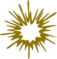 Abstract star shape vector illustration. Simple Star silhouette design elements