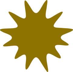 Abstract star shape vector illustration. Simple Star silhouette design elements