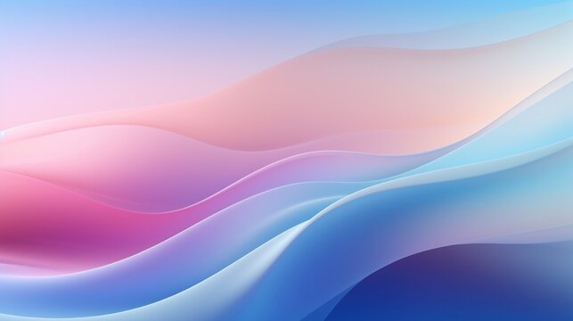 A conceptual abstract background symbolizing tranquility and serenity portrayed through subtle gradients and merging hues in a  aspect ratio.