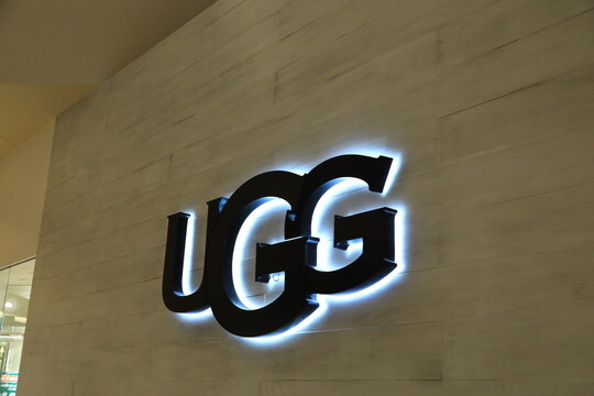 Ugg boots luxury clothing and accessory brand shop. Las Vegas, Nevada, USA - December 8