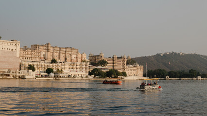 City Palace and Pichola Lake in Udaipur, India