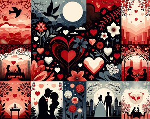 Collection of Valentine's Day Illustrations