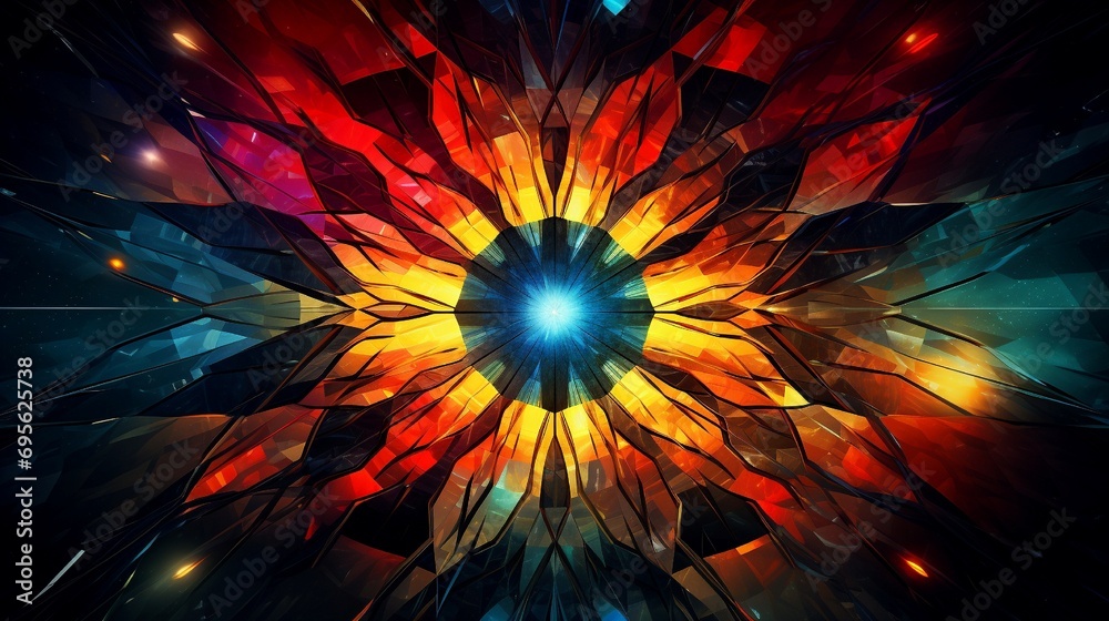 Canvas Prints abstract representation of transformation and metamorphosis portrayed through a kaleidoscope of evol