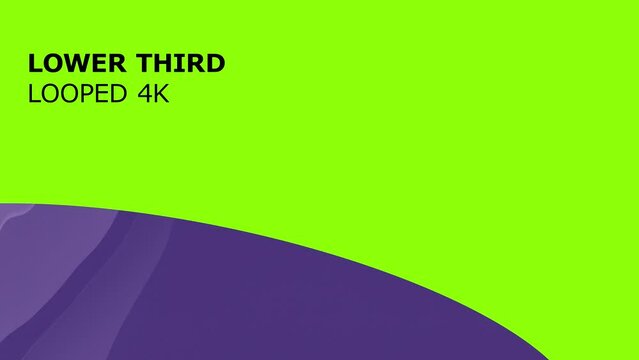 Looped media lower third animation, TV channel and social media broadcast design
