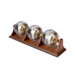 Vintage Weather Station isolated on white