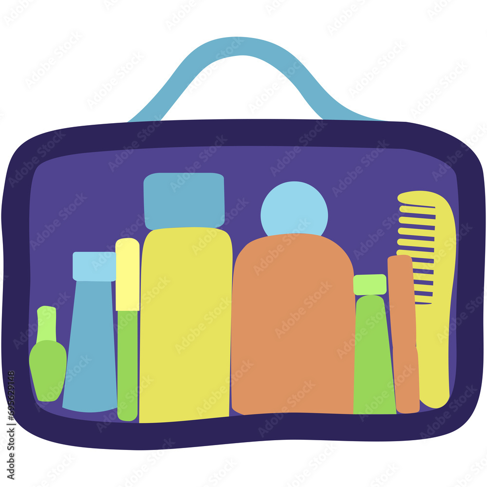 Sticker Toiletries Illustration