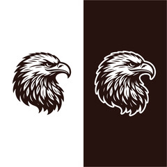 logo vector vintage eagle head