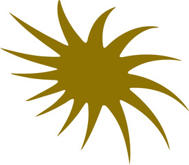 Abstract star shape vector illustration. Simple Star silhouette design elements