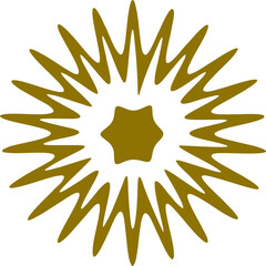 Abstract star shape vector illustration. Simple Star silhouette design elements