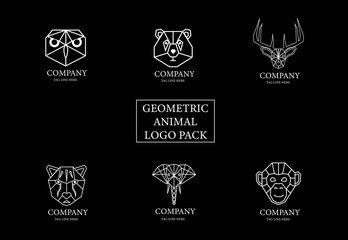 Geometric Animal Logo Pack