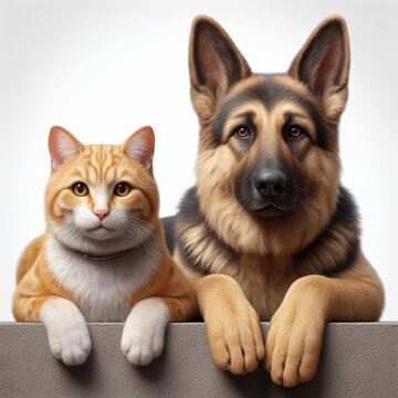 Cute pictures of dogs and cats　犬と猫の素材。