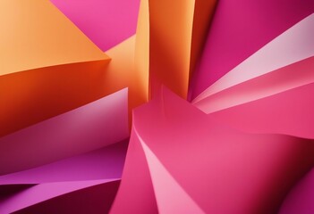 Abstract colored paper texture background Minimal paper cut composition with layers of geometric shapes