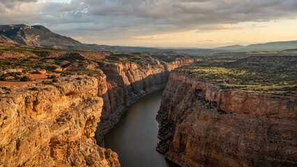 Sunrise at Bighorn Canyon National Recreation Area -  Devils Canyon Overlook