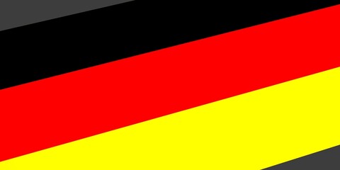 Flag of Germany in high quality. - obrazy, fototapety, plakaty