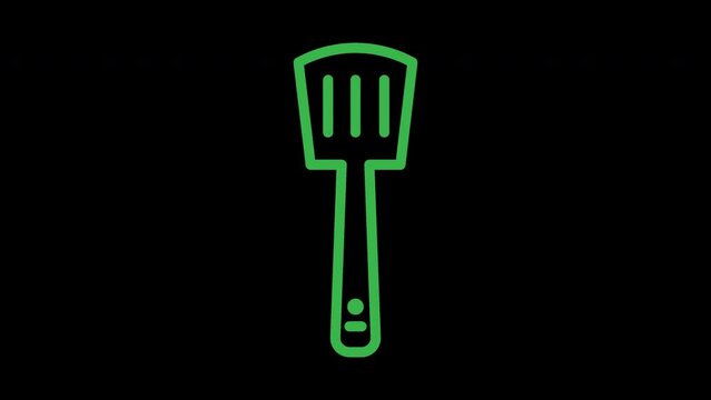 Cooking Hand Spatula Outline Icon