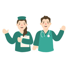 Fototapeta premium National Nurse Day With Stethoscope And Head Cap