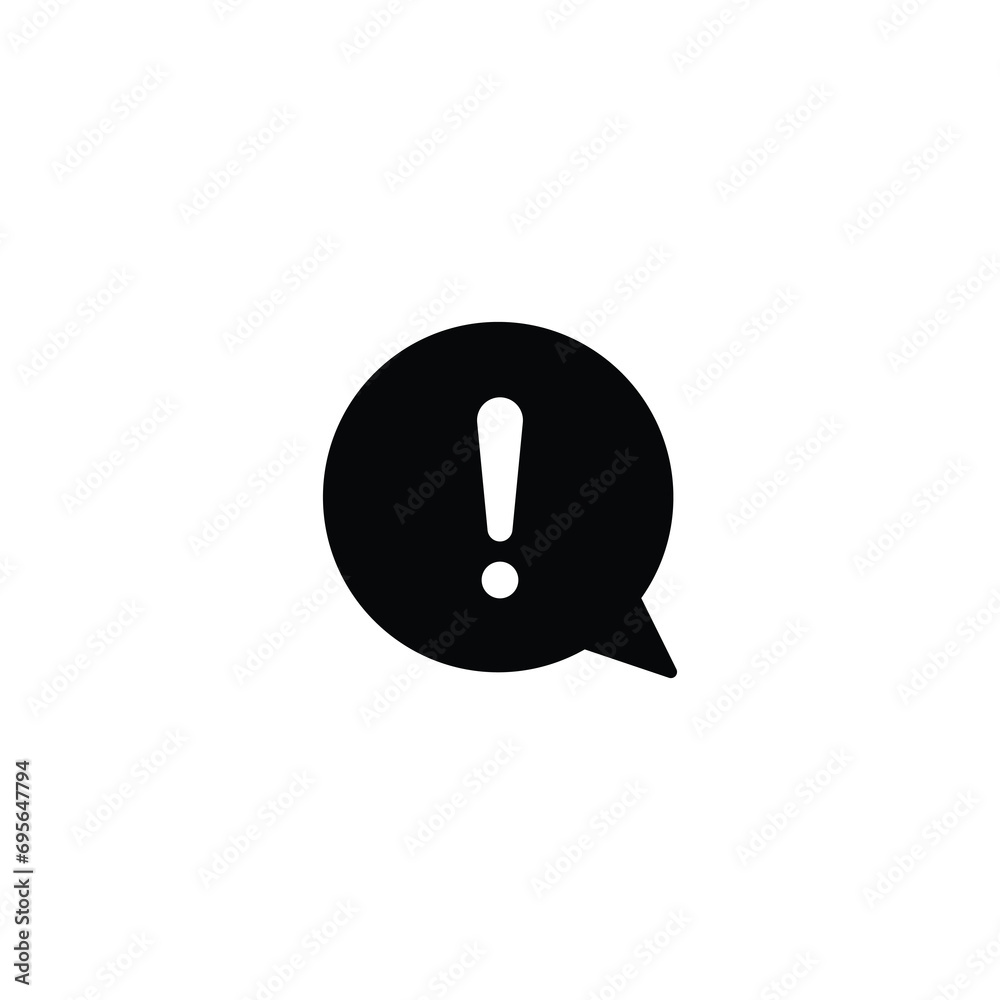 Poster warning icon, warning sign and symbol vector for web site computer and mobile app