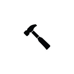 Hammer icon, hammer sign vector for web site Computer and mobile app