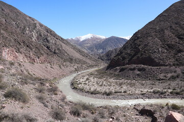 Beautiful view of the road in Usapatalla, Argentina