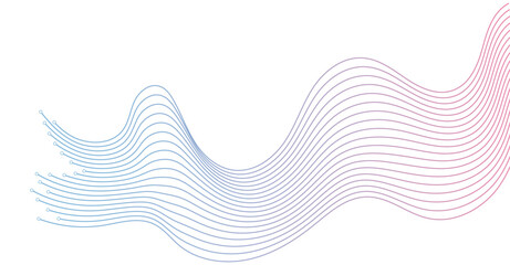Abstract wavy lines background element. Suitable for AI, tech, network, science, digital technology theme