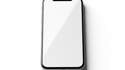 Mobile phone mockup with blank white screen in human hand, 3d render illustration put on a sweater, hold a smartphone Mobile digital device in arm isolated on white