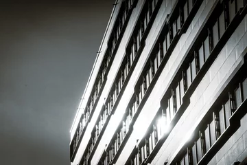 Fototapete Rund Low angle view of modern building © niklas storm