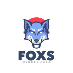 Fox wolf mascot design logo