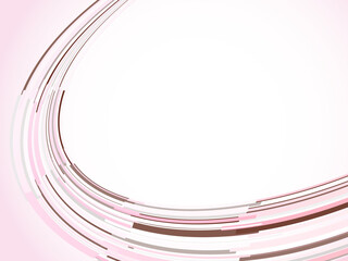 ピンクのデジタルな曲線、幾何学模様
 - obrazy, fototapety, plakaty