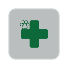 Clinic Pet Logo Icon