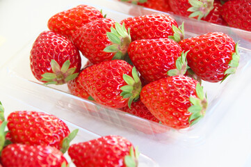 パック詰めイチゴ