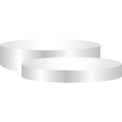White Podium Display
