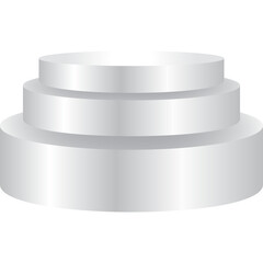 White Podium Display
