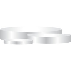 White Podium Display