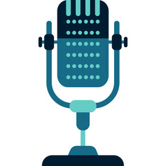 Microphone Flat Vector