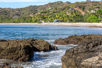 Coastal Beach Town in Costa Rica - 695660531