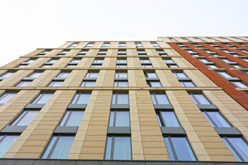 vertical view of a high rise building