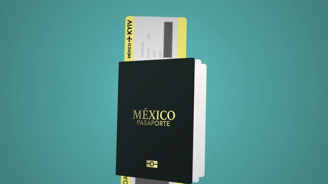 Pasaporte mexicano con destino a KYIV