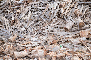 Beauty in Debris: Artful Harmony of Wood Cutting Waste